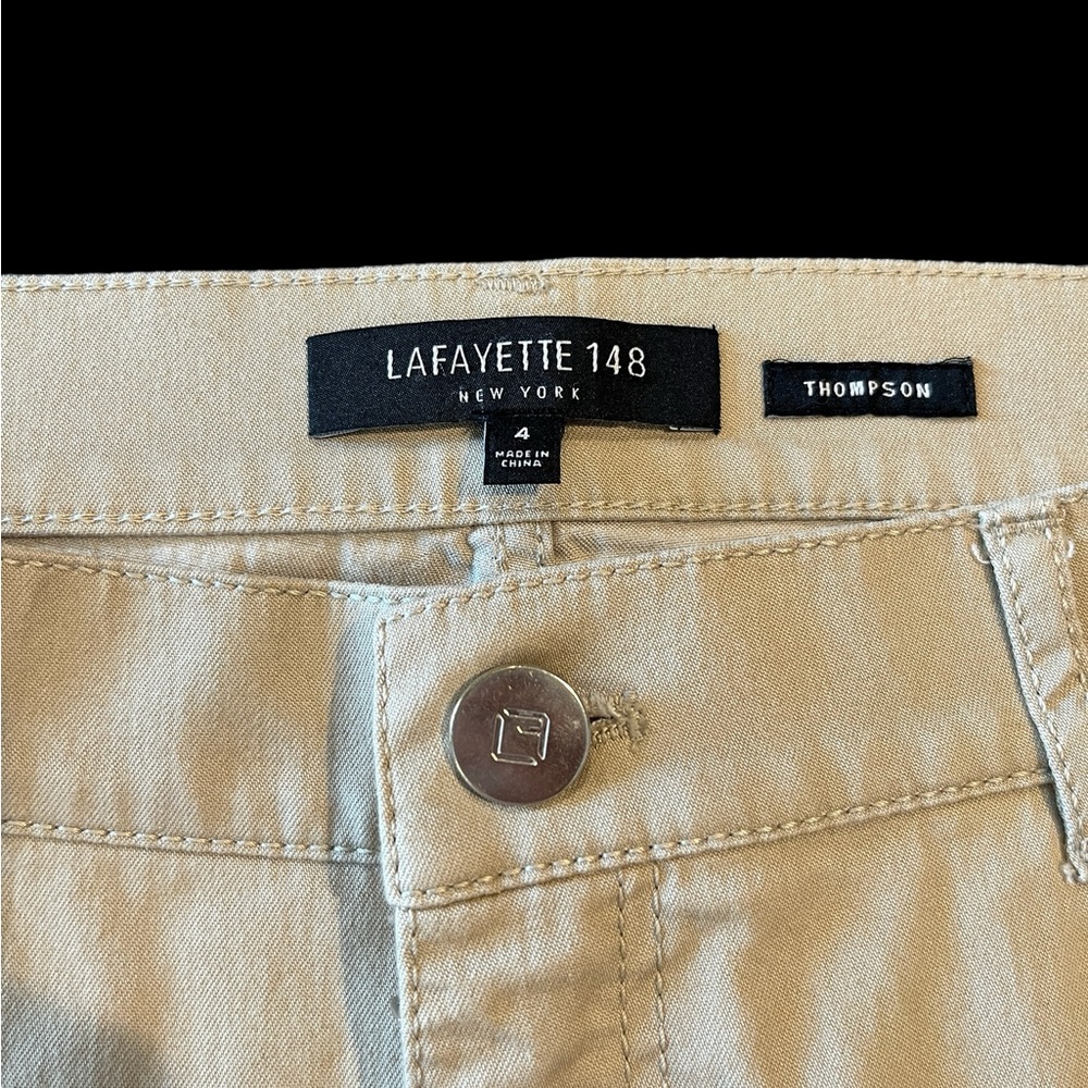 Lafayette 148 Thompson pant size 4 in tan color